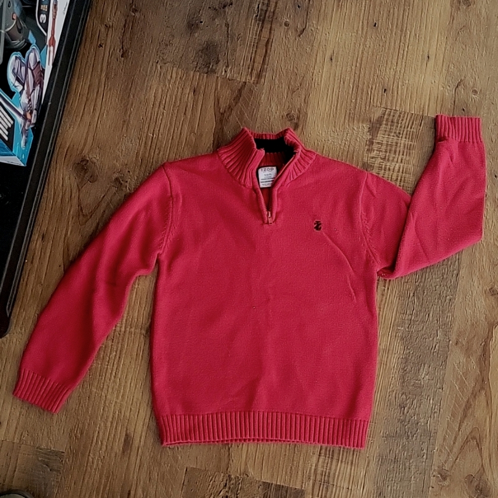 IZOD Boys quarter zip sweater size 6/7